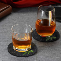 Décoration de table ensemble de 8 sous-verres en verre feutré sous-verres à boisson personnalisés pour tasse