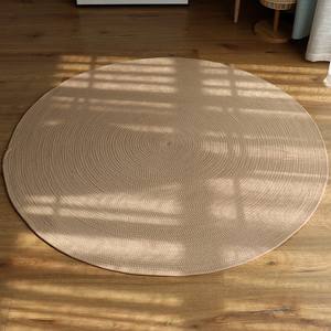 Vente en gros, petit tapis rond Vintage en Jute, multi-tressé, biologique, herbe humide, naturel - Product Image 4