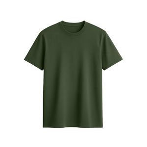 Streetwear Essential Cotton Mens T Shirt Short Sleeves Clean Minimalist Design <b>Neutral</b> Palette Layering Base Standalone Casual - Product Image 1
