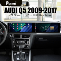 Lecteur multimédia radio DVD pour voiture Android pour Audi Q5 2009-2017, double écran 21 pouces 1920*1080, navigation DSP GPS 2 Din