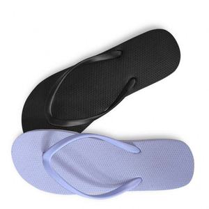 Wholesale <b>Cheap</b> Wedding Flip Flops Bulk Guests Gifts Custom Logo Solid Color Beach Sandals Plain Rubber <b>Slippers</b> - Product Image 1