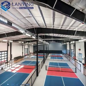 อาคารกีฬาโครงสร้างเหล็กขนาดใหญ่ ทนทาน โครงสร้างเหล็กสำเร็จรูป โรงยิมโครงสร้างเหล็กสำเร็จรูป - Product Image 4