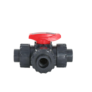 Manuale a tre vie valvola a sfera in CPVC per il controllo di olio di Gas di acqua OEM personalizzabile - Product Image 1