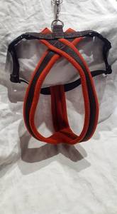 Harnais pour chien doublé de polaire avec laisse assortie - Rouille et marron - Product Image 1