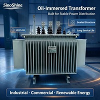 Transformateur industriel triphasé immergé dans l'huile 100 kVA, transformateur de puissance 220 V vers 110 V, transformateur électronique pour parc industriel