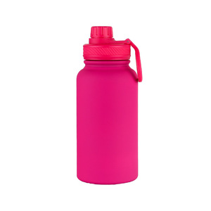Vaso Térmico Simple de Acero Inoxidable 304, Botella Deportiva Americana de Gran Capacidad, Taza de Agua Portátil con Asa para Exteriores - Product Image 3