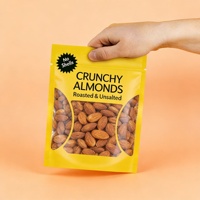 Sachet alimentaire personnalisé Yihe thermoscellé avec fenêtre transparente, fermeture éclair, anti-humidité, imprimé en héliogravure, en PET/PA/AL pour noix et fruits secs