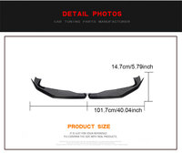Pour BMW 2023-2024 X6M F96 LCI, lèvre avant en fibre de carbone sèche, 2 pièces, fabrication directe, pièces de modification de haute qualité personnalisées