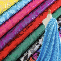 Tissu métallique effet verre brisé imprimé géométrique sur mesure en usine, 95 % polyester 5 % élasthanne, pour vêtements de danse