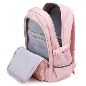 2024 School Backpack Solid Color School Backpack for Girls Daily Pink Backpack Bags Girls Kids School Bags - Product Image 6
