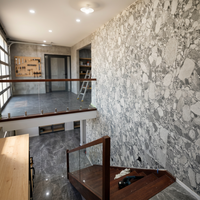Revêtement mural en marbre blanc Cosmo de qualité supérieure, pierre naturelle, imperméable, durable, 100 % écologique, pour cuisine, maison, hall, entrepôt