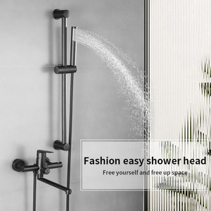 Set Doccia a Parete in Ottone con Acqua Calda e Fredda, Barra Scorrevole, Rubinetto per Lavaggio Femminile per <span class=keywords><strong>Bagno</strong></span> - Product Image 3