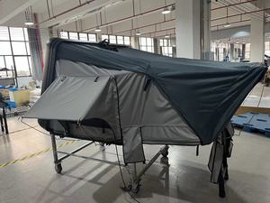 Outdoor 4 Person Side Fold Out Hard Aluminum Rooftop <b>Tents</b> Side Opening Hybrid Roof Top <b>Tent</b> - Product Image 2