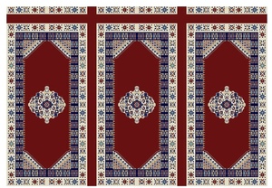 Hồi giáo nhà thờ Hồi giáo in ấn WILTON cầu nguyện Mat Thảm nhà máy tùy chỉnh tường để tường chất lượng cao cầu nguyện thảm - Product Image 2