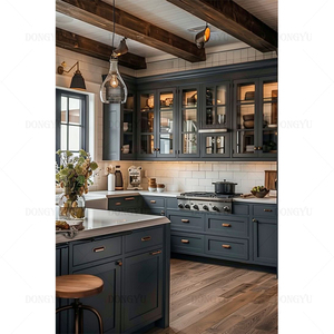 Artigiano in stile Design gratuito personalizzato mobile da cucina in <span class=keywords><strong>legno</strong></span> massello di quarzo con prezzo di fabbrica - Product Image 5