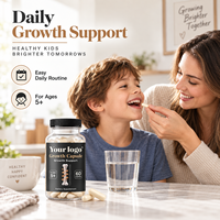 Capsules de croissance pour enfants Vitamine D Calcium Phosphore Soutien nutritionnel quotidien Soins de santé Complément alimentaire Fournisseur d'usine OEM ODM