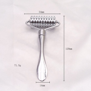 New Design <b>Metal</b> Derma <b>Roller</b> Skin Lifting Facial Massage Beauty Bar Anti Aging Face <b>Roller</b> - Product Image 4