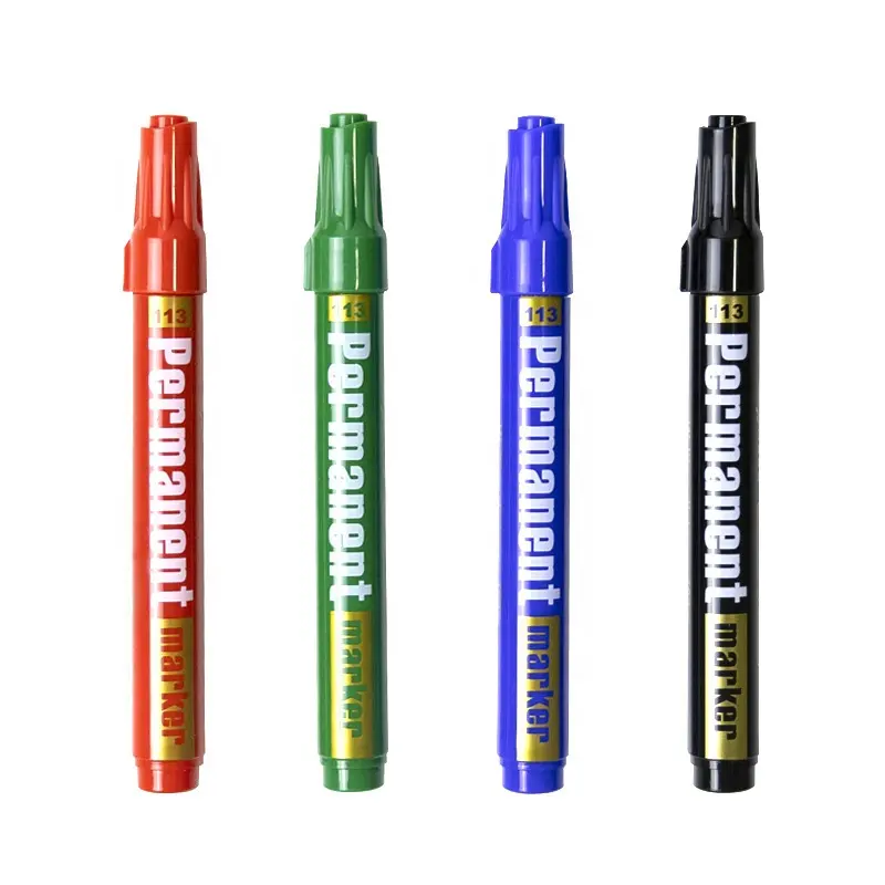 Oil Based Permanent Markers Black Waterproof Marker Pen For School And Office Supplies