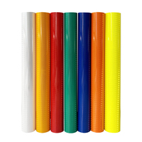 Plotter de corte de alta visibilidad LU, señal de tráfico, Material reflectante retrorreflectante, rollo de película de lámina reflectante prismática PET de vinilo
