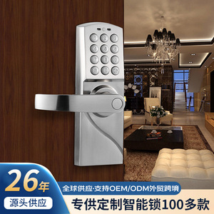 Electronic <b>Door</b> Lock Password Entry All Metal Modern Style For Home Office Hotel Apartment <b>Replacement</b> <b>Handle</b> Lock RD-J - Product Image 5