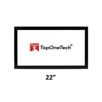 Écran tactile capacitif TopOneTech22 pouces, cadre ouvert, panneau d'affichage FHD, en stock.