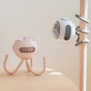 Kipas angin bayi Desktop fleksibel, klip kipas Mini portabel dapat diisi ulang <span class=keywords><strong>Usb</strong></span>, kipas gurita genggam grosir, kipas kereta bayi - Product Image 4