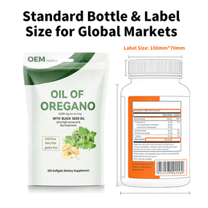 Cápsulas de aceite de orégano al por mayor para apoyo inmunológico y antioxidante, para vendedores de Amazon FBA, cumple con la normativa COA y pruebas de terceros. - Product Image 4