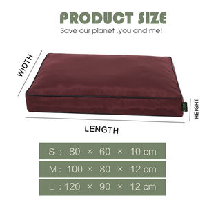 Bobbypet Topseller Milieuvriendelijk 100% Gerecycled Oxford Hondenbed Met Afneembaar Hoes Massief Patroon Huisdierenkussenbed - Product Image 2