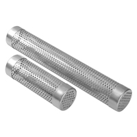 Boîte à fumer en acier inoxydable, ensemble de fumoir pour barbecue en plein air, boîte en bois de fruit, outils de barbecue, tube à fumer, antiadhésif, facile à nettoyer, en stock