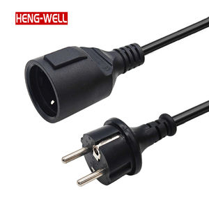 Cable de extensión europeo resistente al agua CEE7/7, enchufe a enchufe de goma/PVC, resistente al agua, 5M/15M/30M, para exteriores - Product Image 6