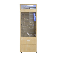 Meuble de magasin de tabac APEX personnalisé avec éclairage LED réglable, effet miroir infini, verrouillable, avec tiroirs et roulettes