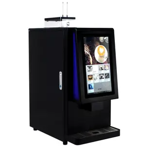Vollautomatische gewerbliche intelligente Espresso-Edelstahl-Elektro-Kaffeemaschine Verkaufsautomat
