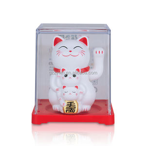 <span class=keywords><strong>Pas</strong></span> <span class=keywords><strong>cher</strong></span> 2 pouces ABS décoration de voiture chat chanceux solaire alimenté automatique main secouant <span class=keywords><strong>Maneki</strong></span> <span class=keywords><strong>Neko</strong></span> solaire décoration de la maison chat de fortune - Product Image 1
