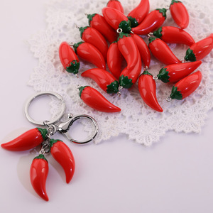 Perles acryliques en forme de piment pour la fabrication de bijoux, accessoires artisanaux en résine plastique en forme de goutte - Product Image 1