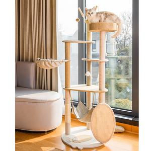 Grande tour d'<span class=keywords><strong>arbre</strong></span> à <span class=keywords><strong>chat</strong></span> en Sisal de luxe de haute qualité à plusieurs niveaux, vente en gros - Product Image 2