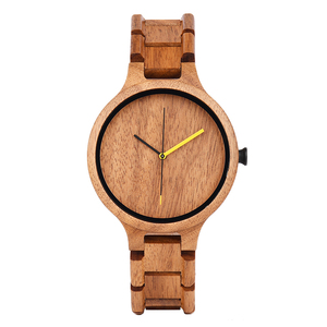 Para DODO DEER Alcanfor Tree Ecológico <span class=keywords><strong>Bubinga</strong></span> Relojes de madera Personalizable Moda 43mm Dial Diámetro Vidrio <span class=keywords><strong>Precio</strong></span> de fábrica - Product Image 1