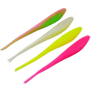 Juego de 3 señuelos de pesca de cola en V de TPE de alta calidad, 18 cm, 18 g, para pesca de lubina y lucio en agua dulce y salada, para jigging y swimbait - Product Image 4