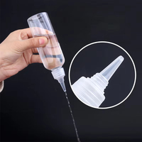 5/10/20/30/50/60/100/120/200/500ml bouteilles compte-gouttes vides transparentes en plastique PET pour Lotion cosmétique et Sauce miel