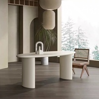 Table à manger irrégulière en bois style crème, nordique, minimaliste, moderne, Wabi-Sabi, pour la maison, le restaurant, le bureau, 6 places