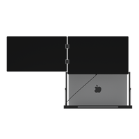 Moniteur portable double sans pilote OEM 15,6 pouces 1080P IPS pliable, extension d'écran d'ordinateur portable Type-C avec haut-parleur intégré