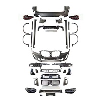Kit carrosserie complet M Tech pour BMW X3 G01 2018-2021, transformation de l'ancien au nouveau, mise à niveau vers G01 LCI : pare-chocs avant, diffuseur arrière, jupes latérales