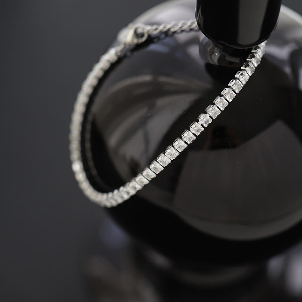 316l stainless steel tennis bracelet