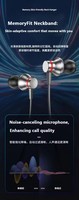 Casque sans fil magnétique S-06 500mAh, écouteurs sportifs, affichage numérique, casque suspendu, écouteurs transparents, jeu