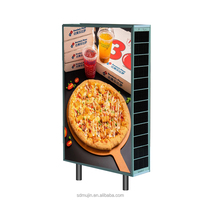 Boîte à lumière LED solaire étanche IP65, cadre en acrylique, luminosité de 10 000 lumens, rapport d'aspect 16:9, personnalisable, suspendue, décorative