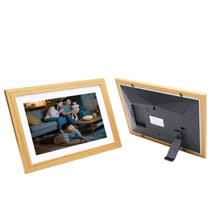 Khung ảnh kỹ thuật số thông minh 10.1 inch màn hình cảm ứng âm thanh máy nghe nhạc <span class=keywords><strong>video</strong></span> Album ảnh điện tử đồng hồ định dạng WIFI-MP4 Quà Tặng - Product Image 1