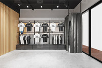 Présentoir de vêtements de sport design d'intérieur pour baskets personnalisées, magasin de chaussures à la mode, étagères de présentation pour magasin de détail