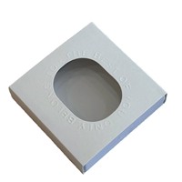 Boîte à bijoux anti-ternissement avec tiroir transparent en PE, gaufrage, écologique, personnalisable, présentoir aseptique pour bijoux et lunettes