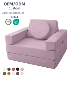 Phổ biến thiết kế tùy chỉnh có thể gập lại chơi couch sofa chàng trai và cô gái trẻ em chơi ghế sofa mềm bọt giường với Có thể giặt Bìa - Product Image 1