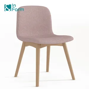 Factory Supply Fashion Design Solid Ash Wood Legs Dining Banquet Restaurant Armless living Dining Room Leisure Side Chair