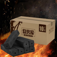 Charbon de bambou naturel premium pour barbecue, longue durée de combustion, sans fumée, faible teneur en cendres, charbon en morceaux, charbon instantané, combustible solide pour grillades